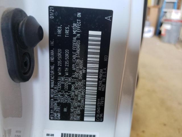 Photo 12 VIN: 5TDDRKEC8MS017170 - TOYOTA SIENNA XSE 