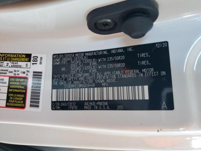 Photo 12 VIN: 5TDDRKEC9MS009448 - TOYOTA SIENNA XSE 