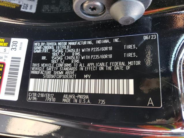 Photo 12 VIN: 5TDDSKFC8PS093821 - TOYOTA SIENNA XSE 