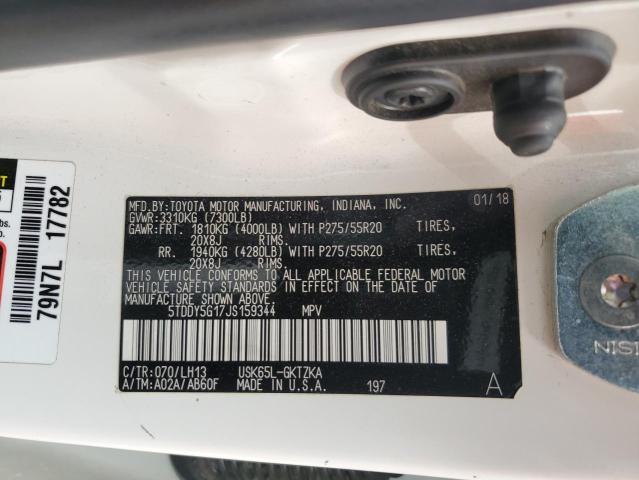 Photo 13 VIN: 5TDDY5G17JS159344 - TOYOTA SEQUOIA PL 