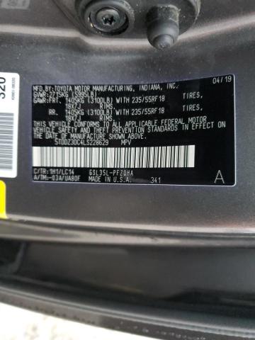 Photo 13 VIN: 5TDDZ3DC4LS228629 - TOYOTA SIENNA XLE 