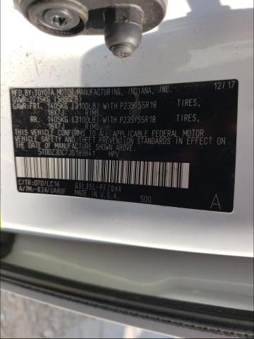 Photo 9 VIN: 5TDDZ3DC7JS189841 - TOYOTA SIENNA XLE 