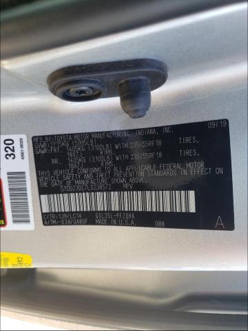 Photo 9 VIN: 5TDDZ3DC7LS238572 - TOYOTA SIENNA XLE 