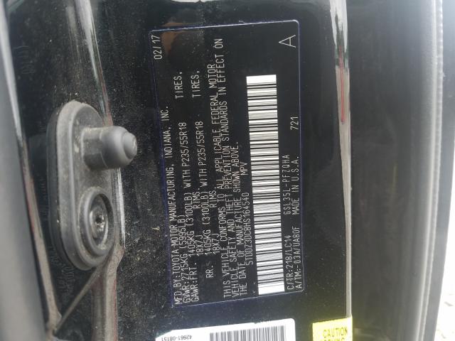 Photo 9 VIN: 5TDDZ3DC8HS164540 - TOYOTA SIENNA XLE 