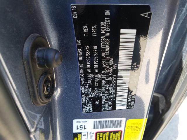 Photo 9 VIN: 5TDDZ3DCXHS151918 - TOYOTA SIENNA XLE 