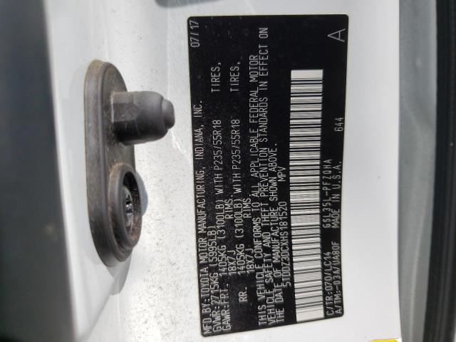 Photo 9 VIN: 5TDDZ3DCXHS181520 - TOYOTA SIENNA XLE 