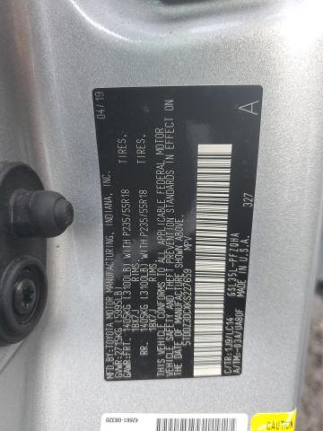 Photo 12 VIN: 5TDDZ3DCXKS227659 - TOYOTA SIENNA XLE 