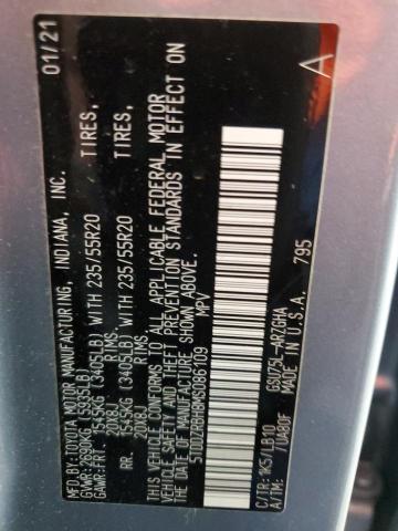 Photo 12 VIN: 5TDDZRBH8MS086109 - TOYOTA HIGHLANDER 