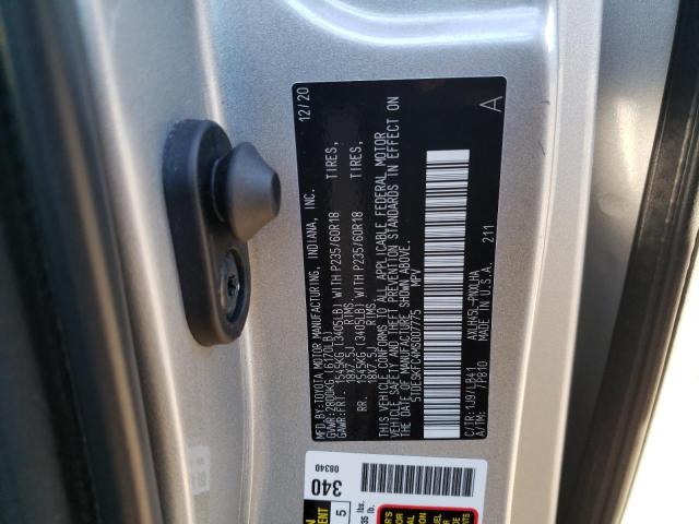 Photo 12 VIN: 5TDESKFC4MS007775 - TOYOTA SIENNA LIM 