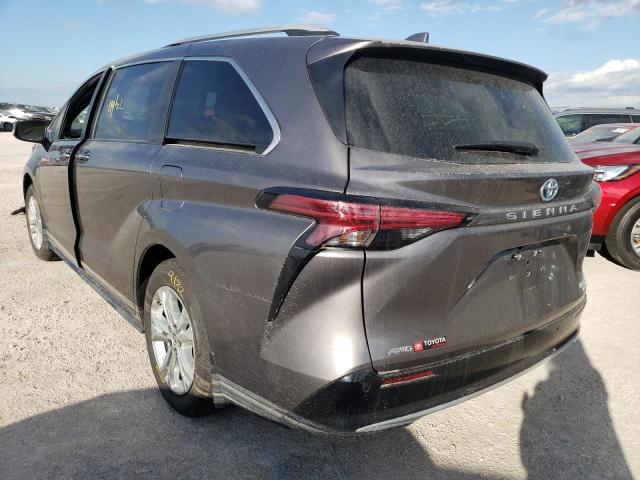 Photo 2 VIN: 5TDESKFCXNS056934 - TOYOTA SIENNA LIM 