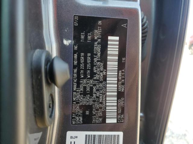 Photo 12 VIN: 5TDGARAH4LS501320 - TOYOTA HIGHLANDER 