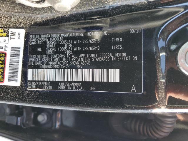 Photo 11 VIN: 5TDGBRCH2MS515423 - TOYOTA HIGHLANDER 