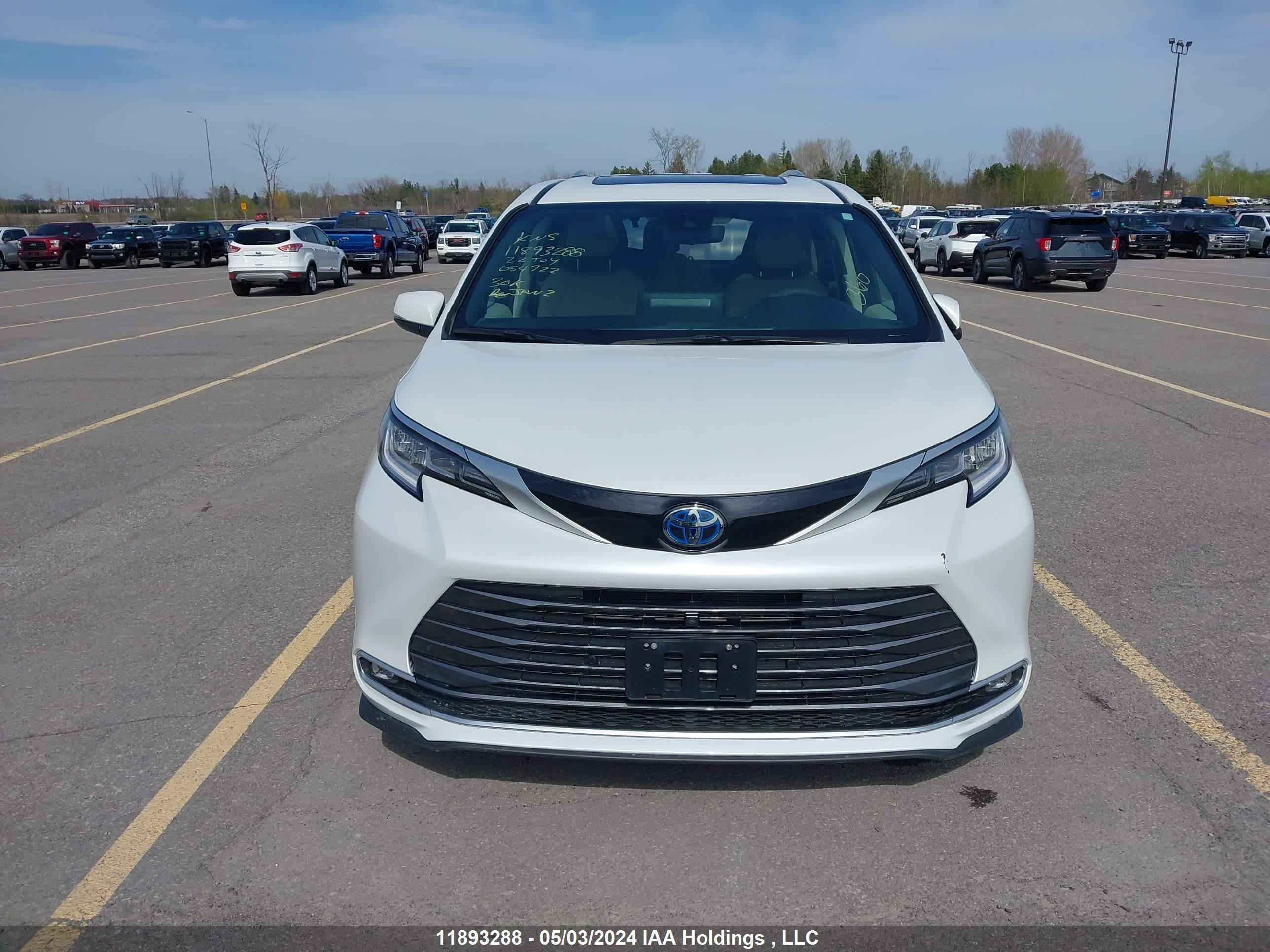 Photo 12 VIN: 5TDGSKFC6NS054722 - TOYOTA SIENNA 