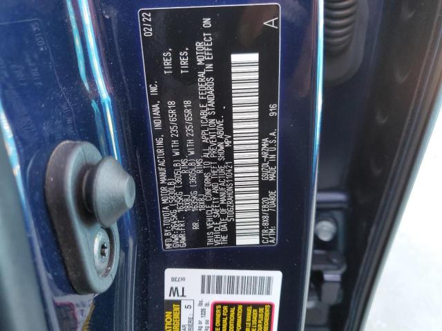 Photo 11 VIN: 5TDGZRAH0NS110421 - TOYOTA HIGHLANDER 