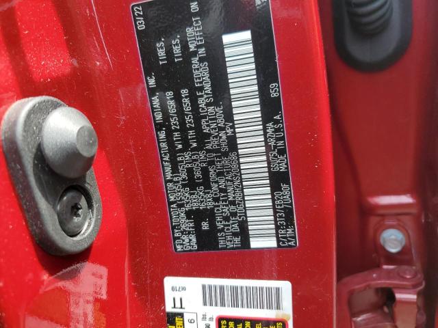 Photo 12 VIN: 5TDGZRBH2NS208686 - TOYOTA HIGHLANDER 