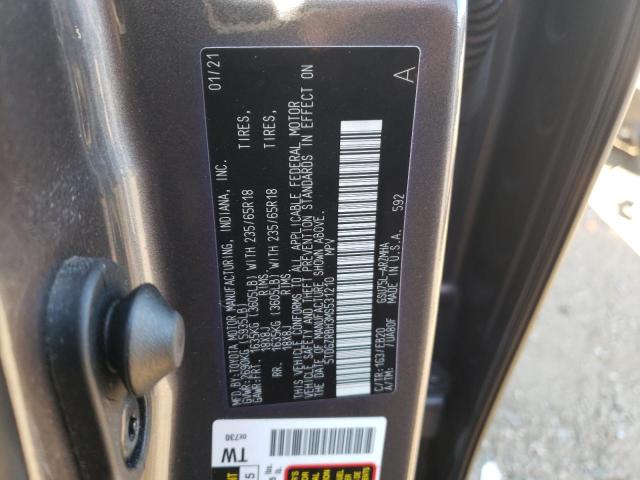 Photo 12 VIN: 5TDGZRBH3MS531210 - TOYOTA HIGHLANDER 