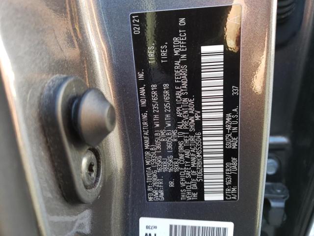 Photo 9 VIN: 5TDGZRBH3MS535046 - TOYOTA HIGHLANDER 