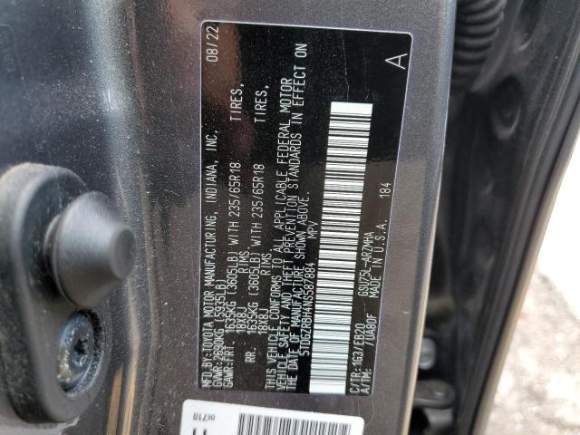 Photo 12 VIN: 5TDGZRBH4NS587884 - TOYOTA HIGHLANDER 