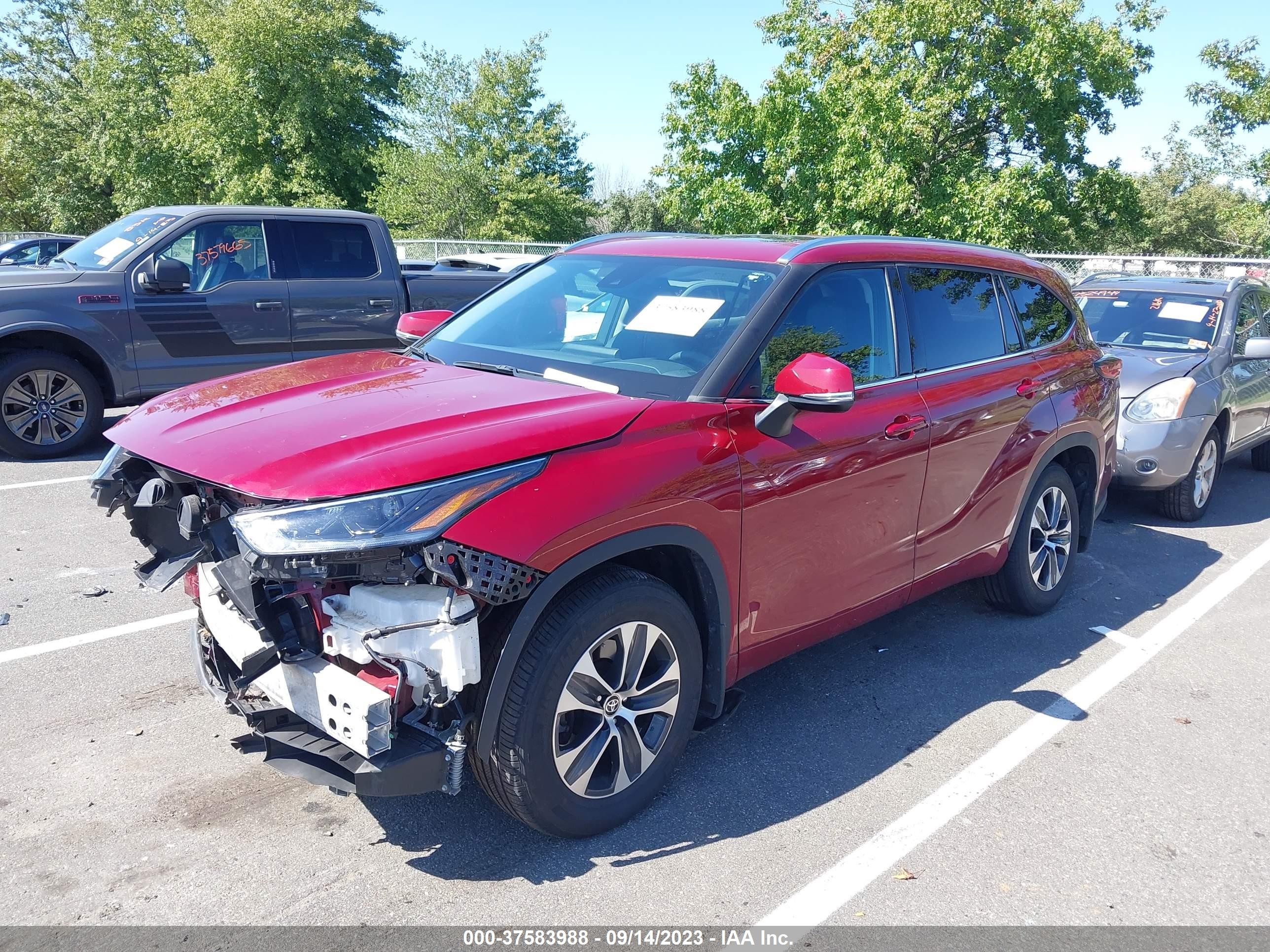 Photo 1 VIN: 5TDGZRBH6MS557333 - TOYOTA HIGHLANDER 