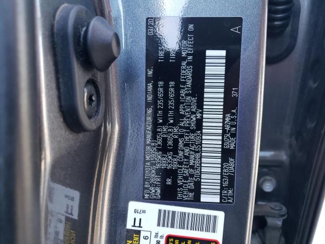 Photo 11 VIN: 5TDGZRBH8LS510934 - TOYOTA HIGHLANDER 