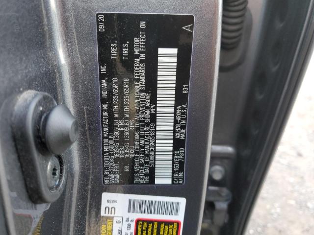 Photo 12 VIN: 5TDHBRCH6MS518149 - TOYOTA HIGHLANDER 