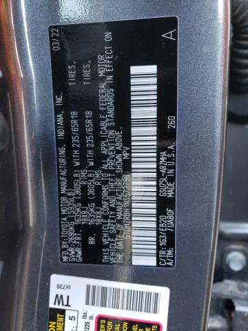 Photo 12 VIN: 5TDHZRBH1NS573798 - TOYOTA HIGHLANDER 