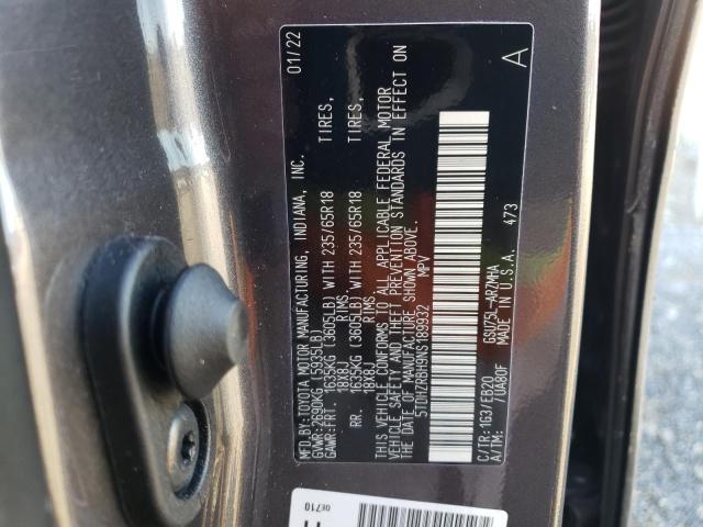 Photo 9 VIN: 5TDHZRBH9NS189932 - TOYOTA HIGHLANDER 