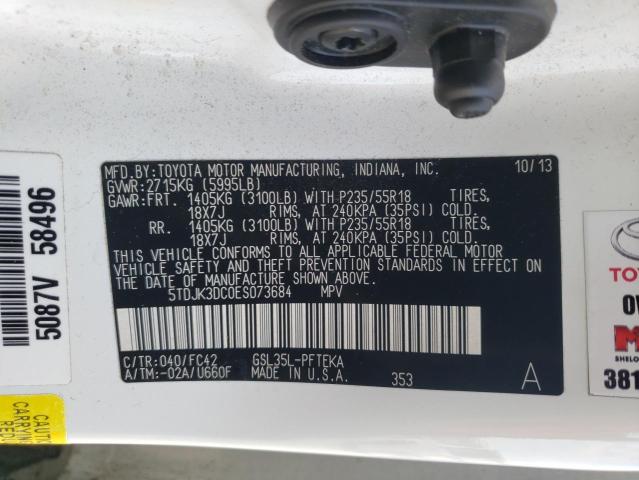 Photo 13 VIN: 5TDJK3DC0ES073684 - TOYOTA SIENNA LE 