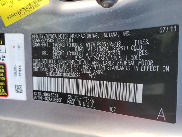 Photo 13 VIN: 5TDJK3DC1BS028099 - TOYOTA SIENNA LE 