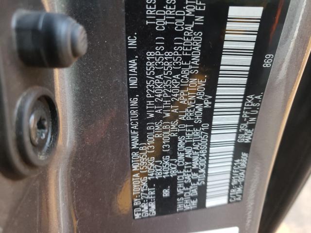 Photo 9 VIN: 5TDJK3DC4BS005710 - TOYOTA SIENNA LE 