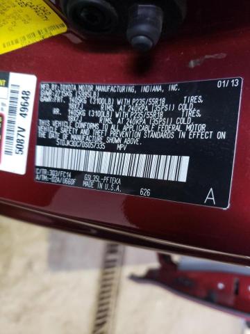 Photo 9 VIN: 5TDJK3DC7DS057335 - TOYOTA SIENNA LE 