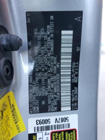 Photo 12 VIN: 5TDJK3DC8CS043006 - TOYOTA SIENNA 