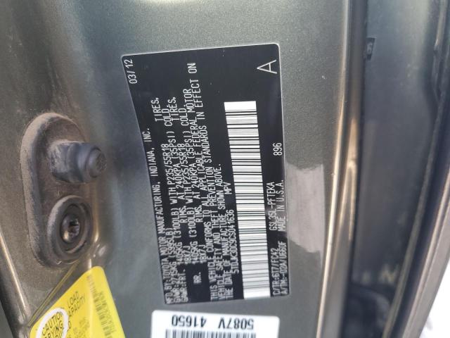 Photo 12 VIN: 5TDJK3DC9CS041636 - TOYOTA SIENNA LE 