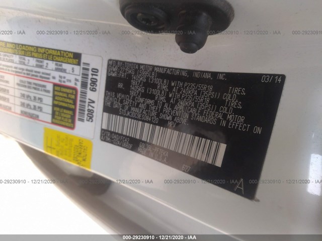 Photo 8 VIN: 5TDJK3DC9ES084120 - TOYOTA SIENNA 