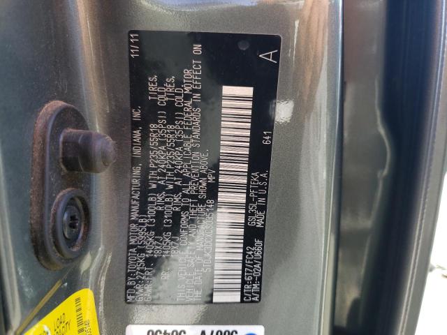 Photo 11 VIN: 5TDJK3DCXCS035148 - TOYOTA SIENNA LE 