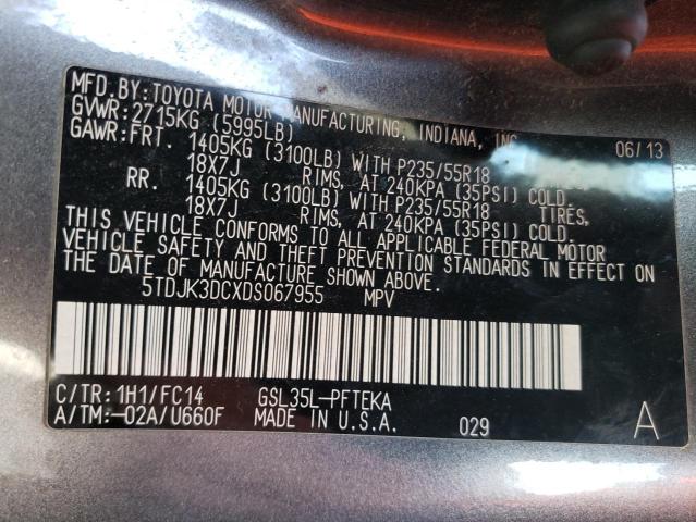 Photo 13 VIN: 5TDJK3DCXDS067955 - TOYOTA SIENNA LE 