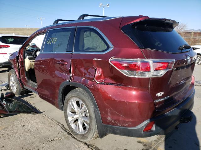 Photo 2 VIN: 5TDJKRFH0FS134366 - TOYOTA HIGHLANDER 