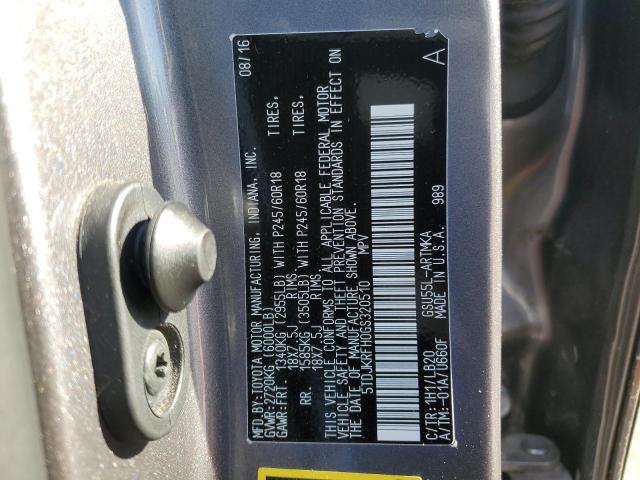 Photo 12 VIN: 5TDJKRFH0GS320510 - TOYOTA HIGHLANDER 