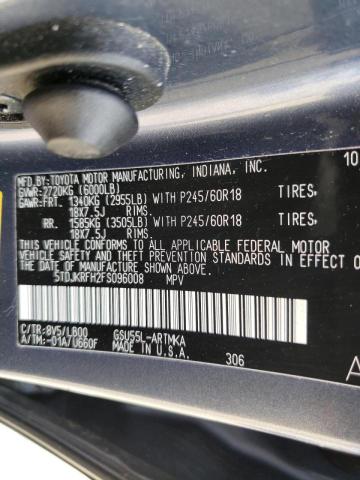 Photo 9 VIN: 5TDJKRFH2FS096008 - TOYOTA HIGHLANDER 