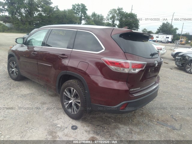 Photo 2 VIN: 5TDJKRFH2GS241467 - TOYOTA HIGHLANDER 