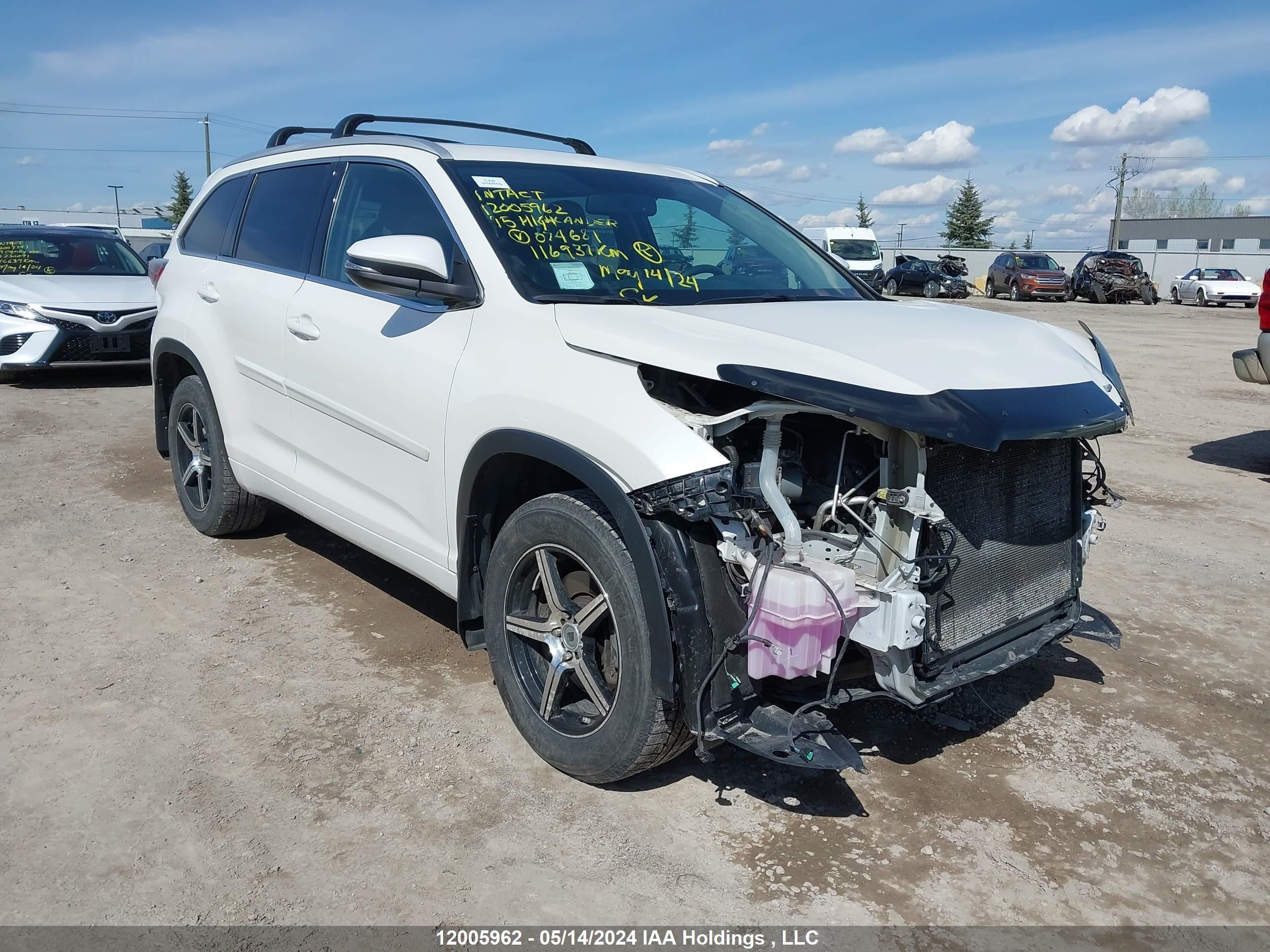 Photo 0 VIN: 5TDJKRFH3FS074681 - TOYOTA HIGHLANDER 