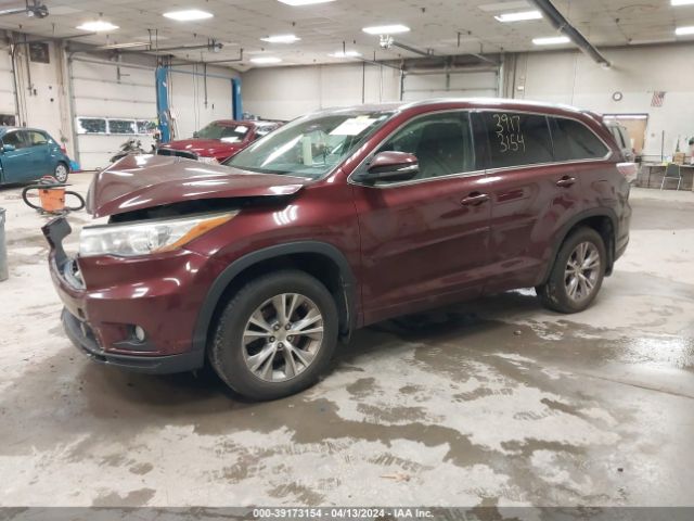 Photo 1 VIN: 5TDJKRFH3FS149184 - TOYOTA HIGHLANDER 