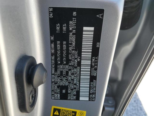 Photo 11 VIN: 5TDJKRFH3GS286868 - TOYOTA HIGHLANDER 