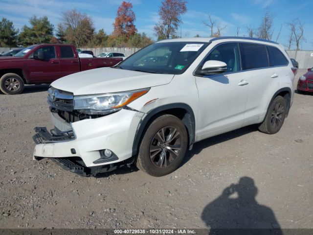 Photo 1 VIN: 5TDJKRFH4GS249280 - TOYOTA HIGHLANDER 