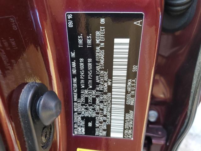 Photo 12 VIN: 5TDJKRFH4GS340288 - TOYOTA HIGHLANDER 