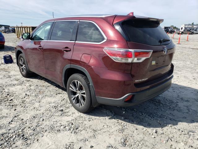 Photo 2 VIN: 5TDJKRFH5GS229152 - TOYOTA HIGHLANDER 