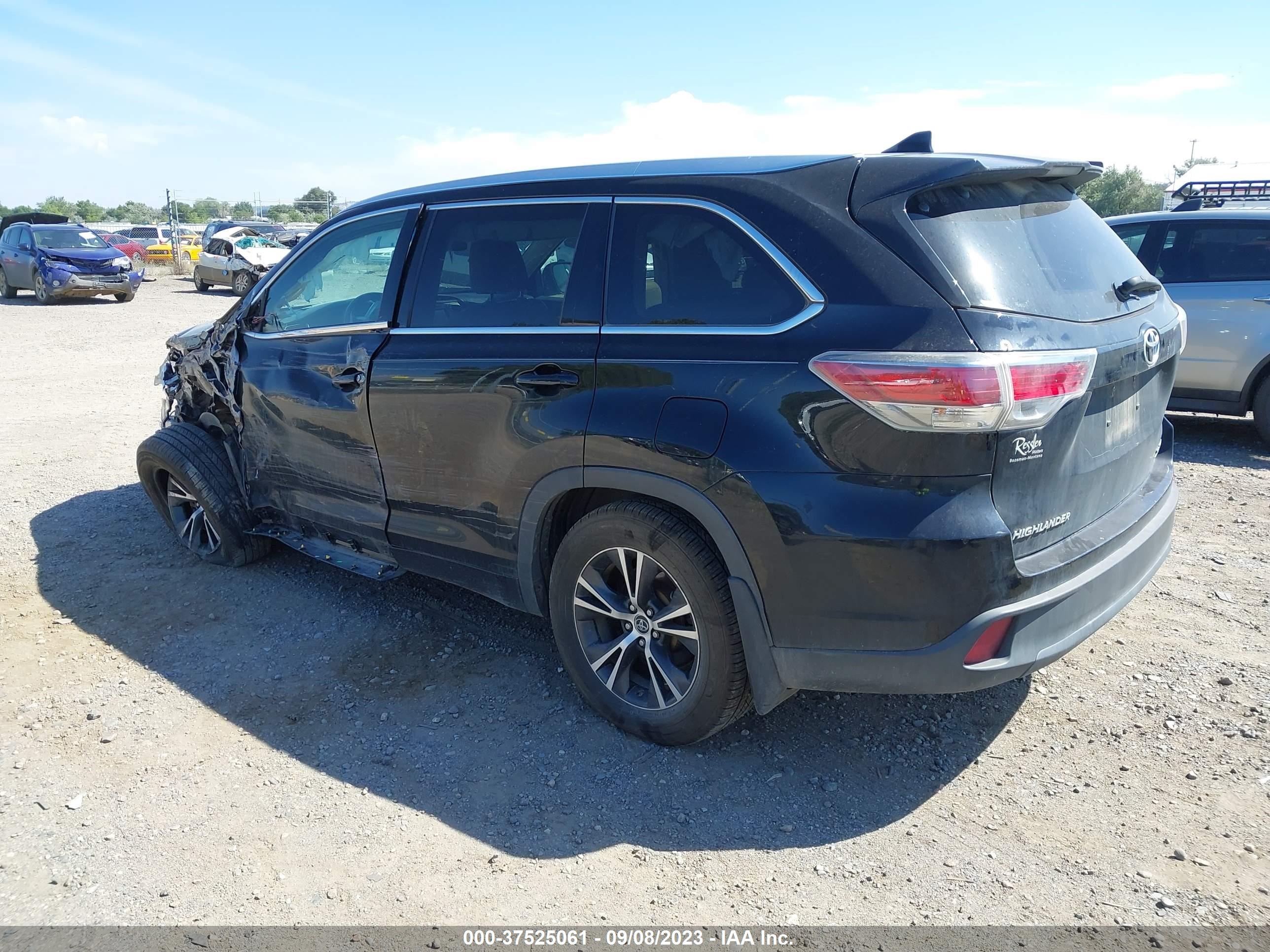 Photo 2 VIN: 5TDJKRFH6GS251340 - TOYOTA HIGHLANDER 