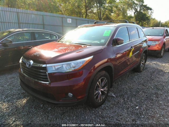 Photo 1 VIN: 5TDJKRFH6GS326618 - TOYOTA HIGHLANDER 