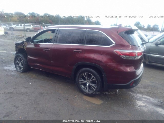 Photo 2 VIN: 5TDJKRFH7GS335568 - TOYOTA HIGHLANDER 