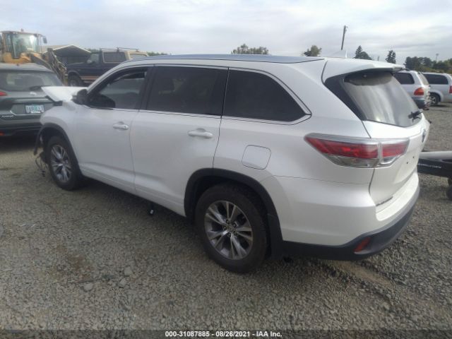 Photo 2 VIN: 5TDJKRFH8FS074465 - TOYOTA HIGHLANDER 